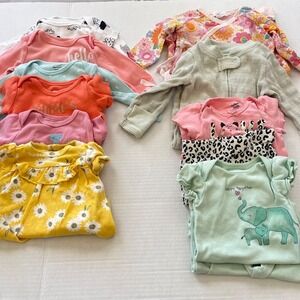 Baby Girl Outfits Lot Mix 0-3M‎ Bundle Flowers Animal Print Playful Cute Ruffle